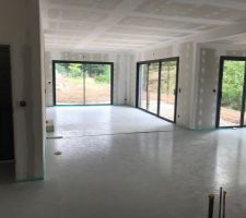Chape ciment sur chauffage au sol