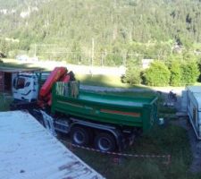 Container prêté : en partance.
