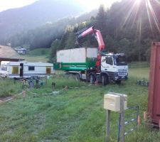 Container prêté : en partance.