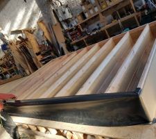 Fabrication des murs en atelier - pose des menuiseries