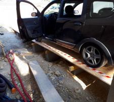 Rampe accès garage