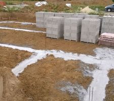 06-2019 Dépôt du matériel, en attente du montage du vide sanitaire