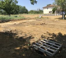 Terrasement termine pieux creusés