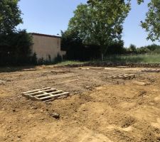 Terrasement termine pieux creusés