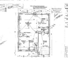 Plan map rdc
Garage, buanderie, pièce à vivre avec cuisine ouverte, bureau, entrée et wc