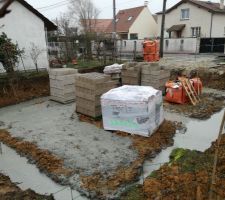 Fondations et livraison de parpaing