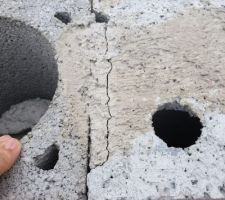 Fissure qui a commencé fin juin