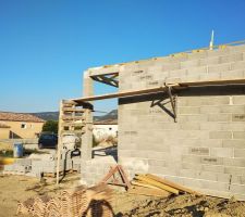 Vue de l'&eacute;chafaudage s&eacute;curis&eacute; !!!