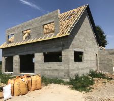 Bandes de rives PVC, 40cm de déborder de toit, RAL7016