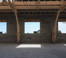 Vue sur intérieur lucarne