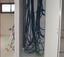 Petit cellier ou sera installé la baie de brassage (environ 40 prises RJ45)