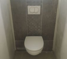 Wc suspendu et faience