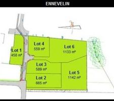 Agencement du futur lotissement