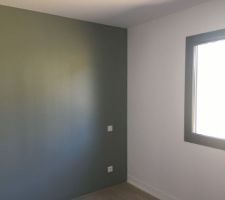 Peinture chambre enfant vert Lichen