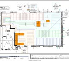 Plan du chauffage au sol