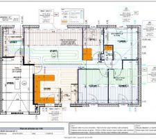 Plan chauffage au sol détail