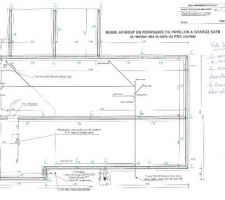 Plan du ferraillage du pavillon
