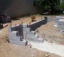 Vue coin Sud ouest du montage du VS