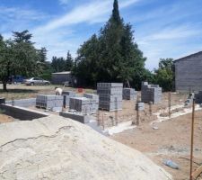 Vue coin Sud ouest du montage du VS