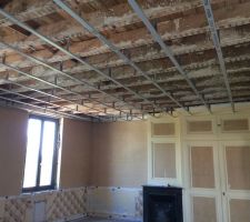 Quelques photos des travaux d'isolation.