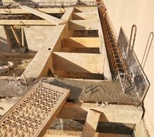 Construction de la dalle du rez-de-chaussée