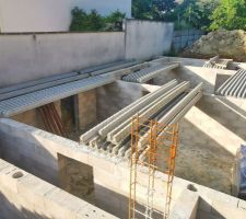 Construction de la dalle du rez-de-chaussée
