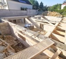 Construction de la dalle du rez-de-chaussée
