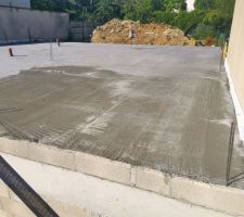 Construction de la dalle du rez-de-chaussée