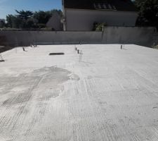 Construction de la dalle du rez-de-chaussée