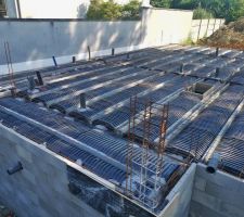 Construction de la dalle du rez-de-chaussée
