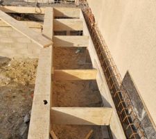 Construction de la dalle du rez-de-chaussée