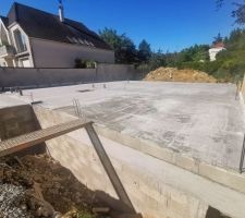 Construction de la dalle du rez-de-chaussée
