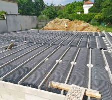 Construction de la dalle du rez-de-chaussée