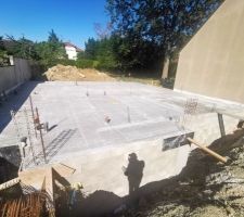 Construction de la dalle du rez-de-chaussée