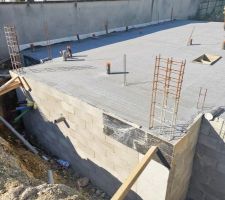 Construction de la dalle du rez-de-chaussée