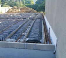 Construction de la dalle du rez-de-chaussée