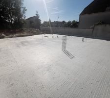 Construction de la dalle du rez-de-chaussée
