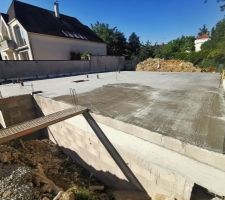 Construction de la dalle du rez-de-chaussée