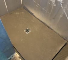 Pose du receveur à carreler