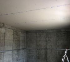 Placos terminé plafond burreau