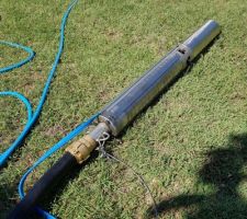 Pompe prête à être immergée
