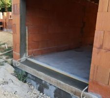 Seuil garage et reprise du linteau