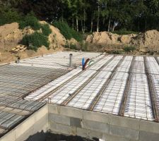 Plancher de la dalle terminé