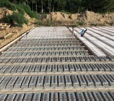 Plancher de la dalle terminé
