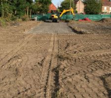 Accès chantier et ternaire on prends un peu d'avance , on arrive de ce fait au garage !