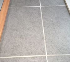 Choisi au showroom
Carrelage des WC et du cellier