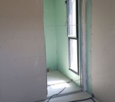 Porte coulissante de la douche parentale