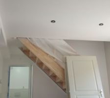 Peinture et installation des spots rdc