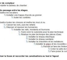 1er jet Timeline travaux