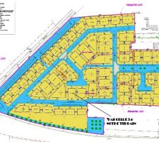 Le lotissement les sentorales avec la situation de notre terrain